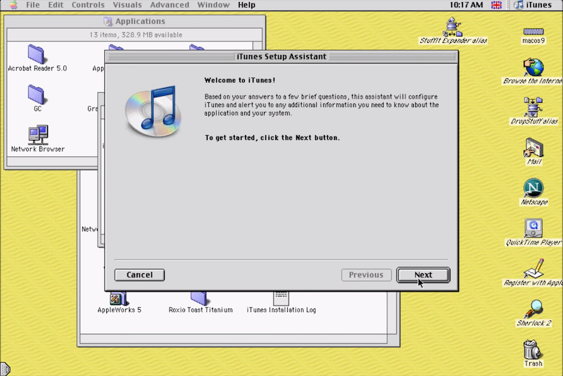 iTunes 2 Setup (2001)